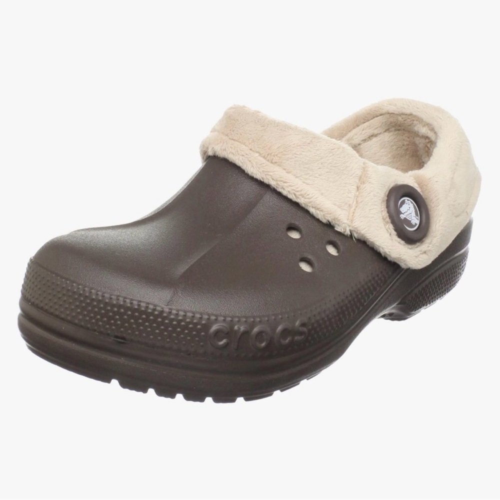CROCS Blitzen Lined Brown Clogs